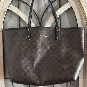 Coach reversible tote